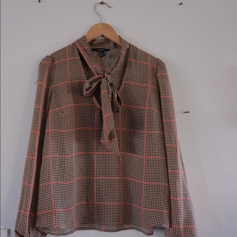 Tied front blouse